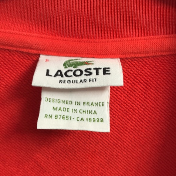 Lacoste zip up sweatshirt - Picture 3 of 4